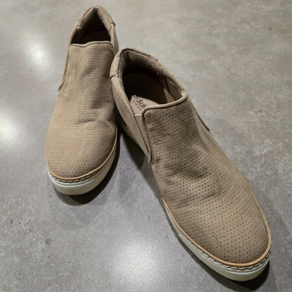DR. SCHOLL'S  Women's High Top Slip-On Wedge Platform Sneakers - Tan - Size 6M